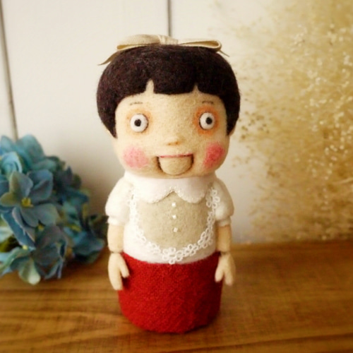 腹話術人形風のマトリョーシカ 羊毛フェルト 澤田クマ制作所 通販