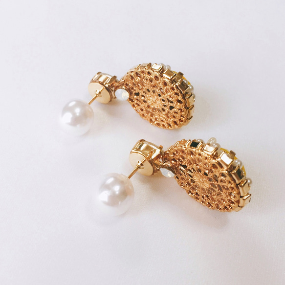 【特別日】經典施華洛世奇Bijoux吊式耳環/耳環 第6張的照片