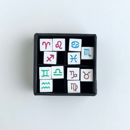 星座マーク&惑星マークのラバースタンプセット はんこ・スタンプ