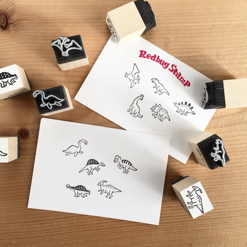 恐竜の消しゴムはんこ【ひとつお選びください】 はんこ・スタンプ