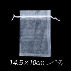 40枚 オーガンジー袋 Mサイズ ギフト ラッピング ジュエリー袋 巾着 ポーチ 素材 材料 パーツ 1枚目の画像