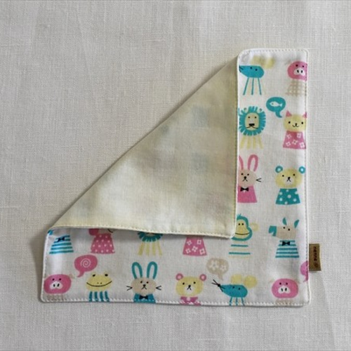 77)お得セット☆ダブルガーゼハンカチ☆ハンドメイド☆5枚セット つい