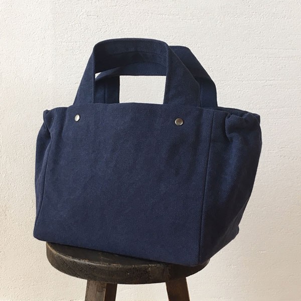 【受注製作】ギャザートート：Mini（ネイビー）