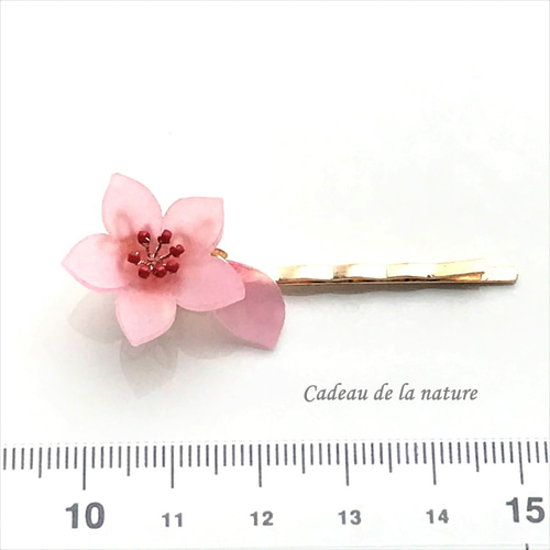 桃の花（モモの花）のヘアピン [一重咲き] ヘアピン nature 通販