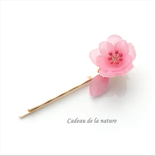 桃の花（モモの花）のヘアピン [八重咲き] ヘアピン nature 通販