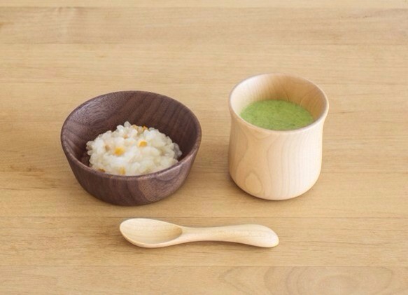 ◎数量限定◎フォークプレゼント【ベビー食器】きのこのうつわ◎かわいい◎シンプル◎出産祝いに◎誕生日祝いに 4枚目の画像