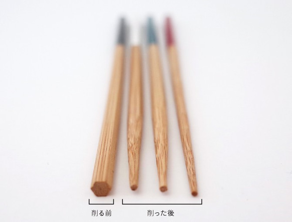 新色！送料無料！箸作りキット『PENCIL?』３個セット◎工作◎DIY◎Creema限定◎国産◎竹◎ギフト◎夏休み 9枚目の画像