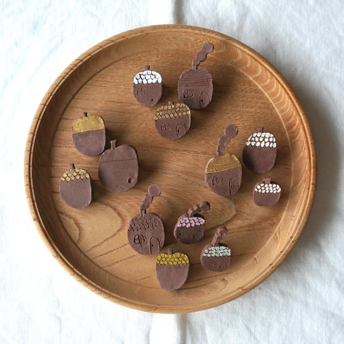 donguri ブローチ3点セット ブローチ heaven アマモトチエ 通販