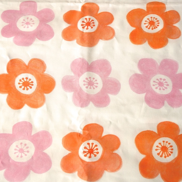 ＊【52×50cm】Kona® コットン anemone（pink-orange） 1枚目の画像