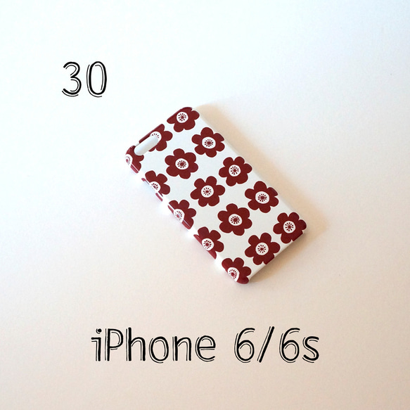 ㉚ iPhone6/6s ハード型スマホケース anemone (brown)【SAMPLE SALE !】 3枚目の画像