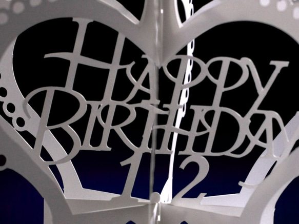 【誕生日入れ】365日のバースデーカード〈ペーパークラウン〉 2枚目の画像