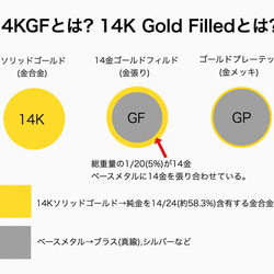 送料無料／2個＊k14GF/14KGF＊ダイヤ柄【1.5×25㎜】カーブチューブ パーツ 5枚目の画像