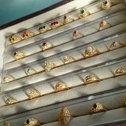 【ヴィンテージ 20 ring】宝石 パール デザイン ゴールド リング 指輪 3枚目の画像