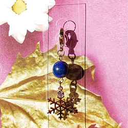 ラピスラズリと星の結晶のマスクチャーム 6枚目の画像