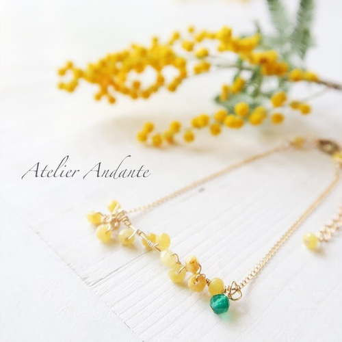 14kgfミモザブレスレット 再】Mimosa(14KGF/ブレスレット) ブレスレット AtelierAndante