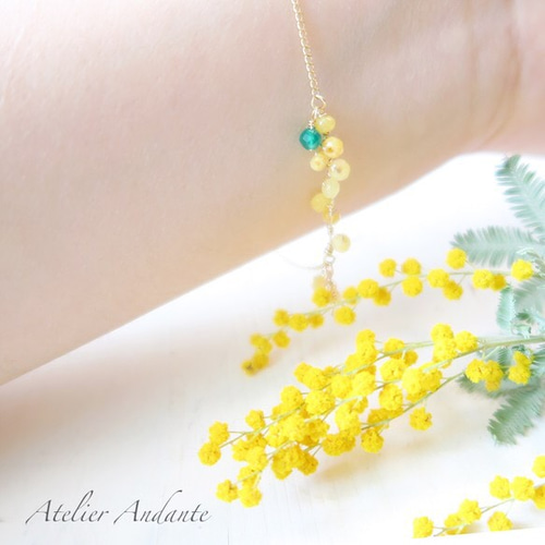 14kgfミモザブレスレット 再】Mimosa(14KGF/ブレスレット) ブレスレット AtelierAndante 通販