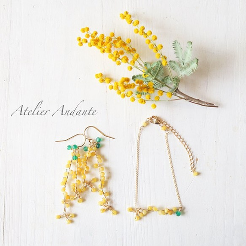 14kgfミモザブレスレット 再】Mimosa(14KGF/ブレスレット) ブレスレット AtelierAndante