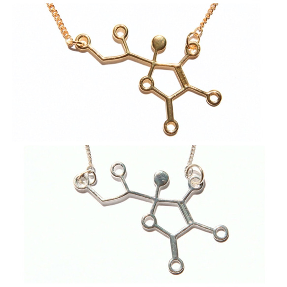 構造式ネックレス: ビタミンC[N-1-24] 1枚目の画像