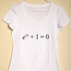 方程式Tシャツ: オイラーの等式(レディース)[T-2-L] 1枚目の画像