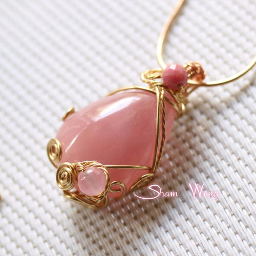 ❤︎濃いめ ピンク❤︎ ローズクォーツ ウィング 【公式通販】