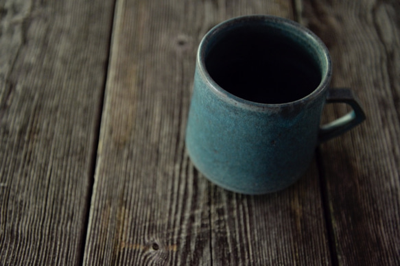 コーヒーカップ L ダークブルー 2枚目の画像