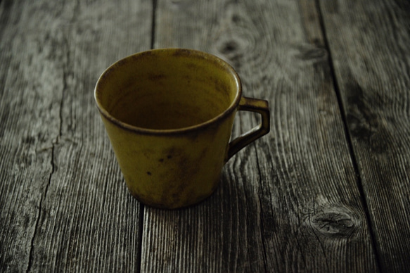 コーヒーカップ　マスタードイエロー 2枚目の画像