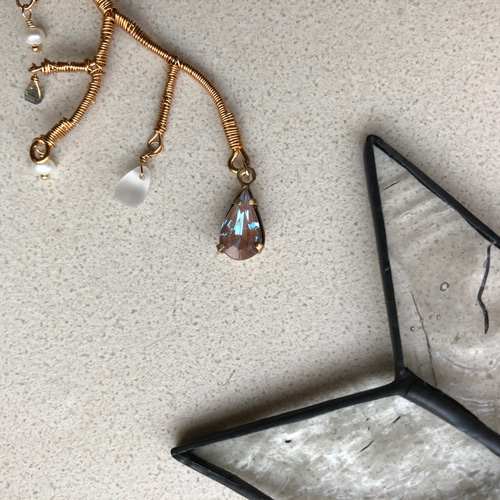 訳あり】サフィレットの鹿の角イヤリング/ピアス イヤリング