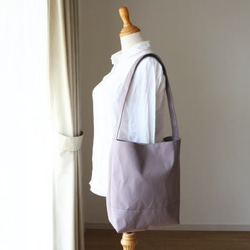 あずきミルク　倉敷産帆布使用ワンショルダーL【受注製作】 2枚目の画像