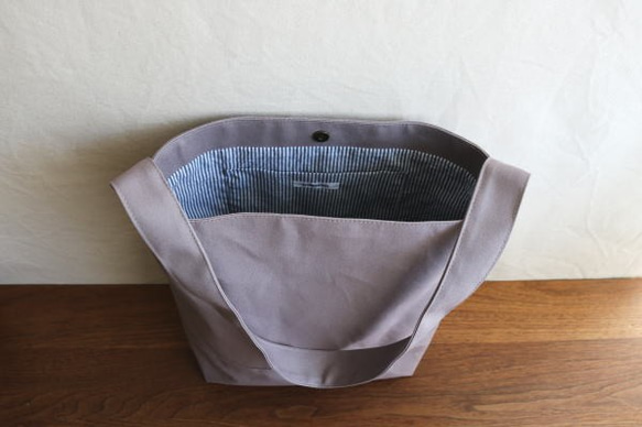 あずきミルク　倉敷産帆布使用ワンショルダーL【受注製作】 3枚目の画像