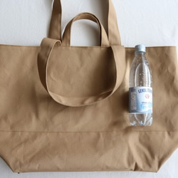 アーモンド　倉敷産帆布使用2WAY XXL【受注製作】 5枚目の画像