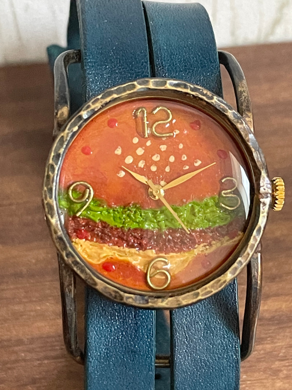 ハンバーガーな腕時計 1枚目の画像