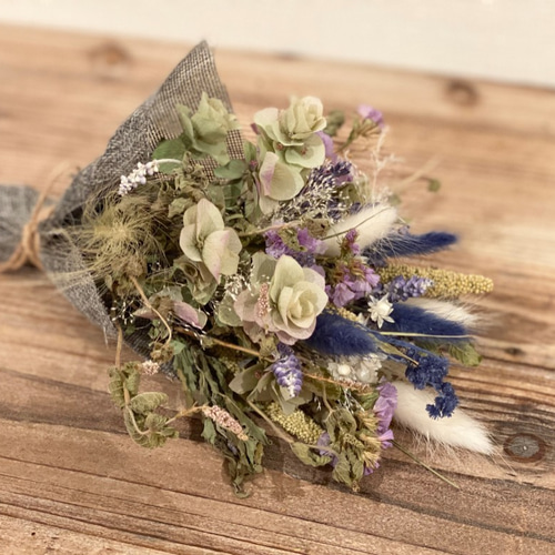 ドライフラワー スワッグ ♡ purple