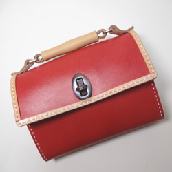 バッグ型お財布（赤） 1枚目の画像