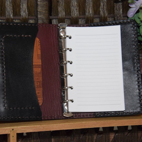 国産ブランド【栃木レザー】使用 システム手帳 B7サイズ ミニ6穴