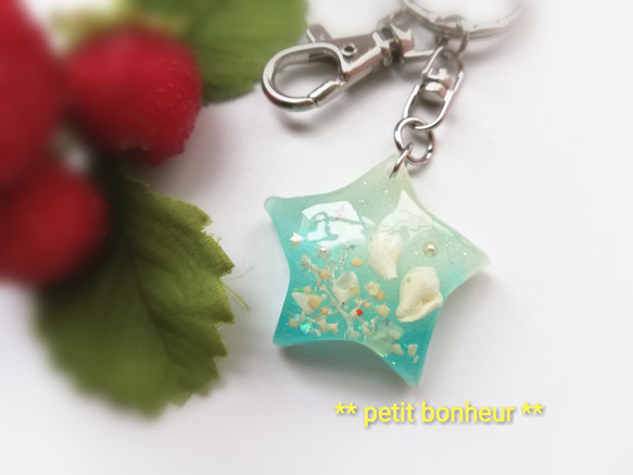 手のひらサイズの星の海☆キーホルダー2 キーホルダー Petit bonheur 
