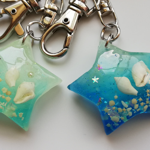 手のひらサイズの星の海☆キーホルダー2 キーホルダー Petit bonheur 