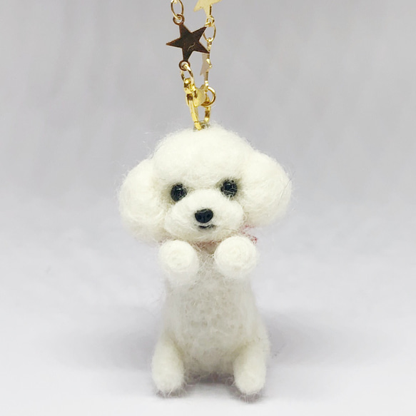 羊毛フェルト トイプードル バッグチャーム 羊毛フェルト tinkle