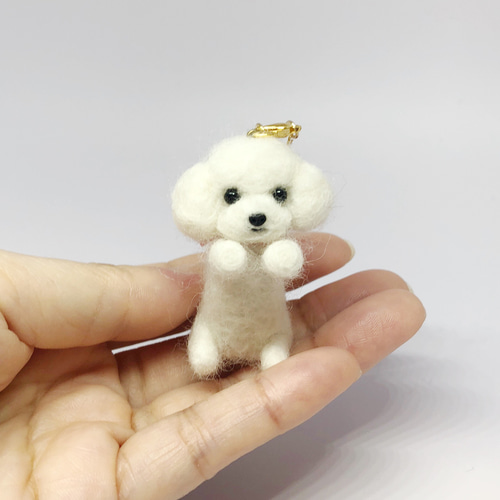 羊毛フェルト トイプードル バッグチャーム 羊毛フェルト tinkle