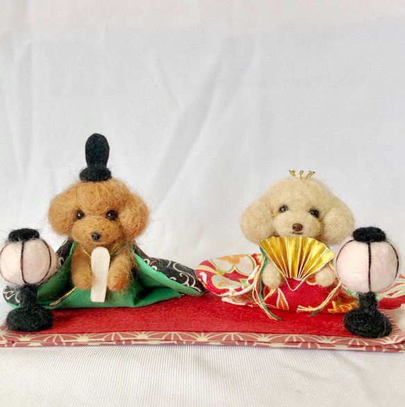 羊毛フェルト雛人形 トイプードル 羊毛フェルト tinkle 通販 11075085