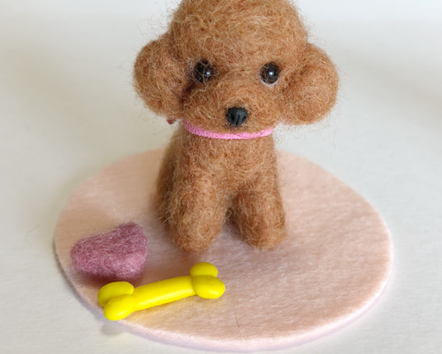 羊毛フェルト マスコット トイプードル 羊毛フェルト tinkle 通販