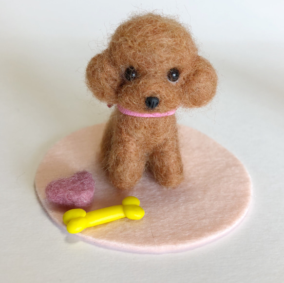 羊毛フェルト　トイプードル 羊毛フェルト マスコット トイプードル 羊毛フェルト tinkle 通販