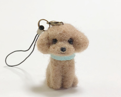 羊毛フェルト　トイプードル　キーホルダー 確認用】羊毛フェルト トイプードルキーホルダー - メルカリ