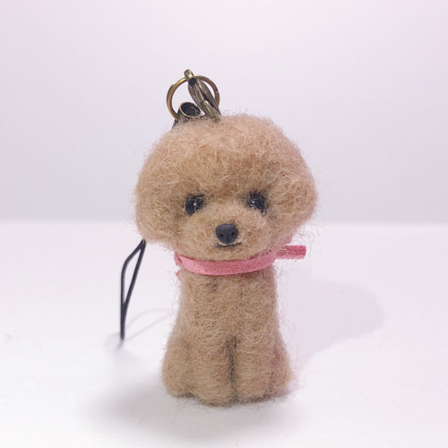 羊毛フェルトストラップ トイプードル アプリ 羊毛フェルト tinkle