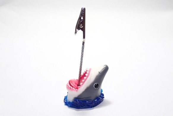 サメ メモスタンド 『おしらせジョーズ』 ~marine blue~ 1枚目の画像