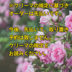 ※クリーマの規定に基づきオーダーは先払い‼よって取り置きや予約は今後致しません。 1枚目の画像