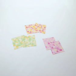 【浴衣にも】ゆれる千代紙の折り鶴ピアス(桜柄×桃色)  イヤリングに交換可能。 成人式。 和 5枚目の画像