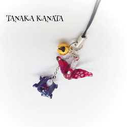 折り紙レジンストラップ 折り紙がプラスチックに！折り鶴 レジンのピアス・ストラップ❇折り紙