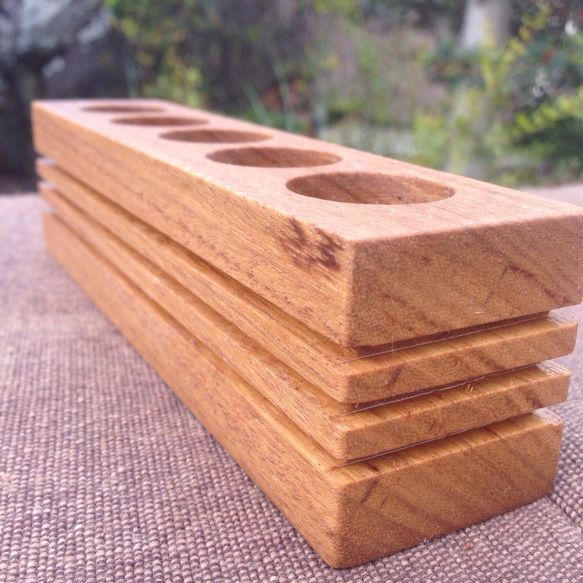 アトマイザースタンド5穴木製ディスプレイスタンド電子タバコ！ その他