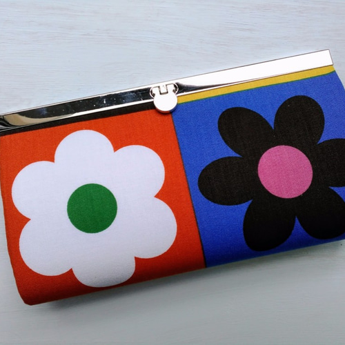 ★新作★おしゃべりスーちゃん＆ビリーくん＊はブルー系＊ハンドメイド＊長財布＊ ☆新作☆おしゃべりスーちゃん＆ビリーくん＊はブルー系