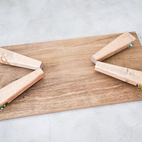 チェック柄の折りたたみローテーブル 机・デスク HYTNOS -ひとのす